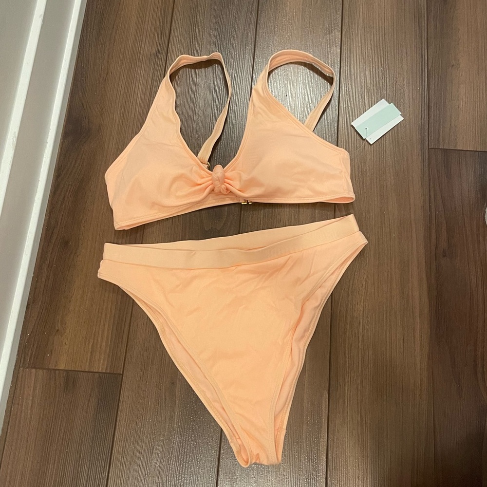 Orange Bikini Top and Bottom